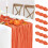 6 Pack Orange Cheesecloth Table Runners Gauze Table Runners 10 Feet Long Translucent 2