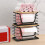 2 Pack Storage Stackable Kitchen Laundry Organizers with Bamboo Top, Wall Mount Large Trash Bag Holder and Standard 2
