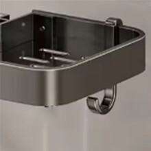 Bathroom Shower  Holder Wall Mounted No Drilling Required Shampoo Organizer Rack Integrated Design Storage Shelf