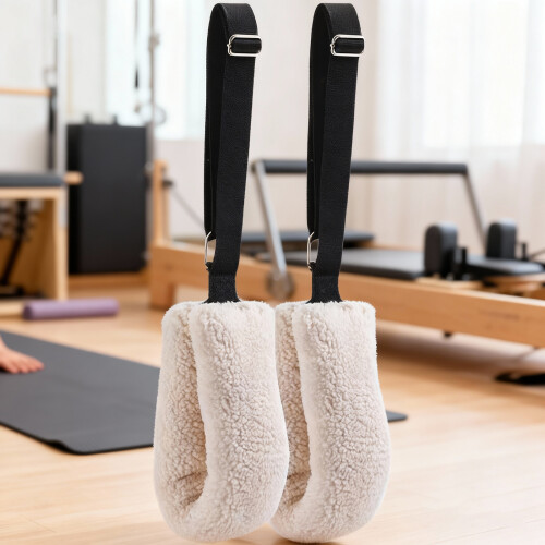 2Pcs Adjustable Pilates Straps Workout Tools Feet Handle Straps 1
