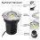 8Pack 3W Underground Garden Path Spotlights Embedded Underground Lights 85-265v Waterproof Garden Underground Lights 3