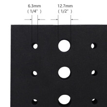 6X Supporto di Stoccaggio per Vassoio Bit per Router da 110 Fori per Frese con Gambo da 1/4 di Pollice 1/2 Pollice per Frese con Codolo per Punte