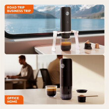 Icafilas Capsule Coffee Maker with Self-Heating Electric Coffee Maker Wireless Portable Espresso Machine for RV Hiking Office