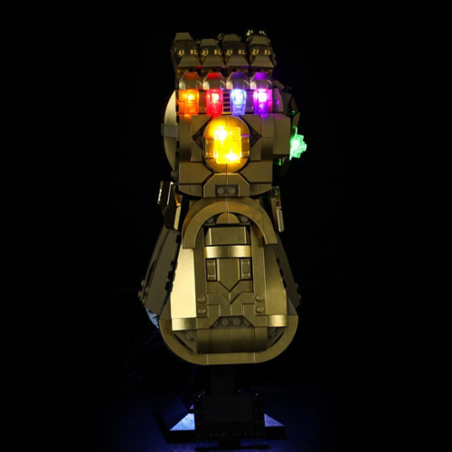 LED Lighting Kit Enhances Display Detail Easy Install for  76191 Infinity Gauntlet Model 1