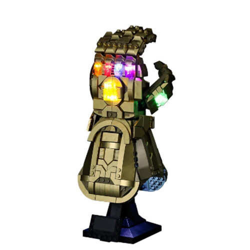 LED Lighting Kit Enhances Display Detail Easy Install for  76191 Infinity Gauntlet Model 2