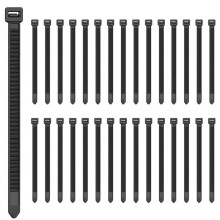 Attaches ZippéEs Attaches ZippéEs Robustes de 12 Pouces avec RéSistance à la Traction de 120 Livres, Attaches de Câble Noires, 500 PièCes