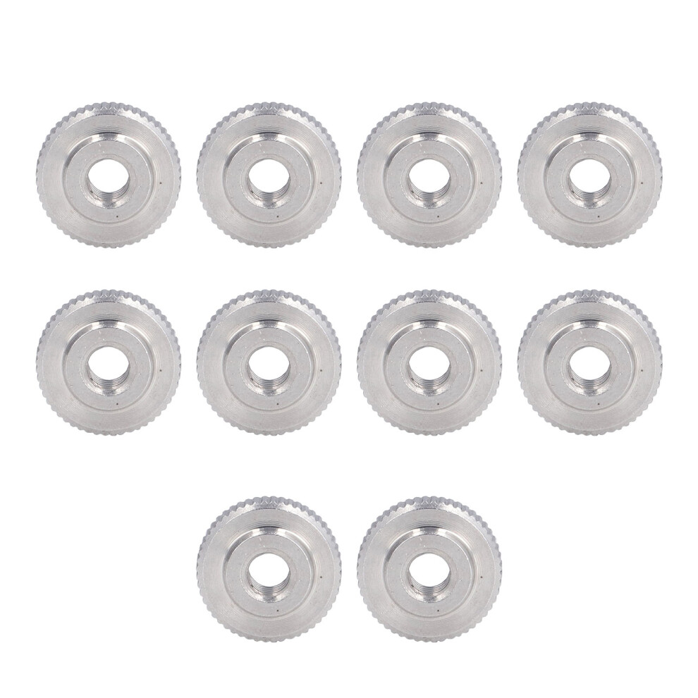 Knurled Thumb Nut M5 Stainless Steel Flat Head With Through Hole Durable 3121390512335