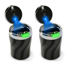 Car Ashtray for Hyundai Santa Fe 2024, Smell Proof Lid, Heat Resistant Detachable Automotive Ashtray