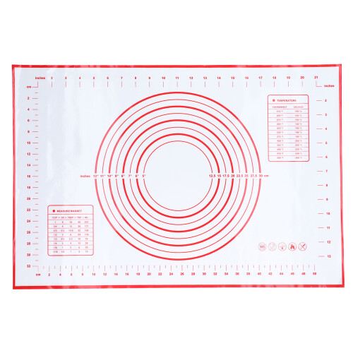 Red Silicone Kneading Pad, Non-Slip Baking & Cutting Board 1