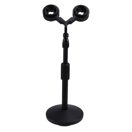 Dual Microphone Stand Kit for SM57 Universal Twin Support Shock Mount Presidential Microphone Installation
