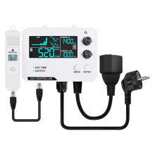Carbon Dioxide Controller Single Channel Split Probe CO2 Monitor CO2 Pressure Reducer Valve for Greenhouse EU Plug D
