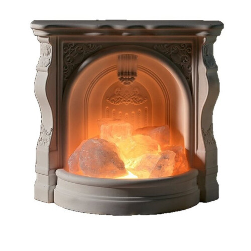 Diffuseur D'Huiles Essentielles en Pierre de Gypse pour Cheminée, Petit Objet de Décoration Parfumée pour la Maison, Veilleuse