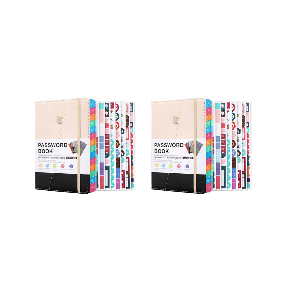 2X Password Keeper Book With Alphabetical Tabs For Seniors, Password Notebook D 4713324467867