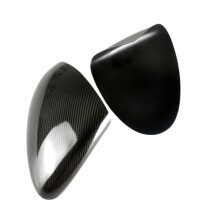 2Pcs Car Carbon Fiber Side Rear View Mirror Cover Trim for- Cayenne 958 2011-2014