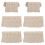 6Pcs Pool Table Corner Protectors with Grey-White Leather Pockets for Enhanced Billiard Stability 1