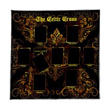 Tarot Table Cloth Velvet Altar Cloth 75x75cm Square for Divination and Tarot Card Reading