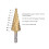 High Speed Steel Step Drill Bit 4-20mm Spiral Flute Cone Centering Tool 7