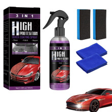 Ceramic Car Coating Spray 3 in 1 Formula Nano Protection Waterless Quick Clean Scratch Shine 1pcs
