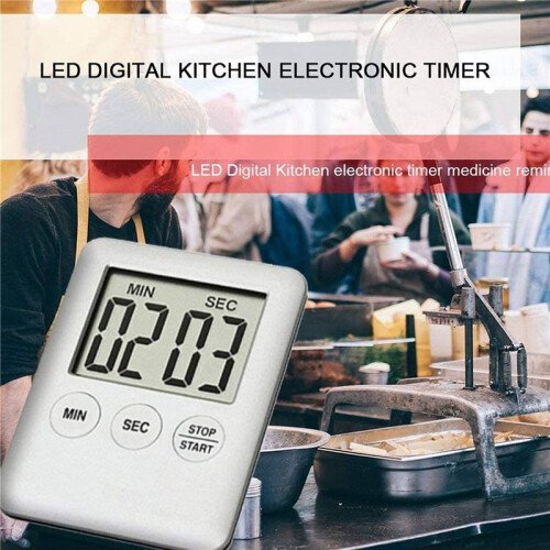 3X LED Digital Kitchen Electronic Timer Countdown Medication Reminder Kitchen Timer Portable 2