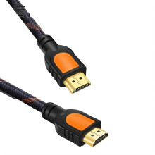 Speed HDMI Cable 1.4 5m Nylon Braided Gold Plated Connectors for TV Computer Bluray