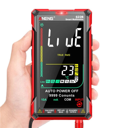 ANENG Capacitance Ohm Meter Auto Range Voltage Detector 9999 Counts Voltage Meter VA Reverse Display Multi-Function 622B 2