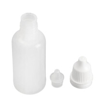 250 Stueck Leere Plastik Squeezable Tropfflaschen Weiss (20 Ml)