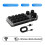 15 Keys 3 Knobs Macro Programmable Keyboard, 3 Connection Modes One Handed Macro Mechanical Keyboard 2