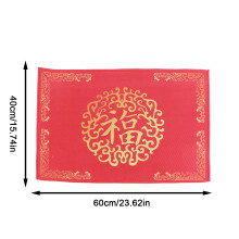 Indoor Chinese Red Floor Mat New Year