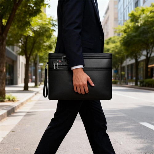 6400 Fireproof Document Bag with Lock 12-Layer Heat Insulated Material, Fire Safe Pouch, Protects Important Papers 2