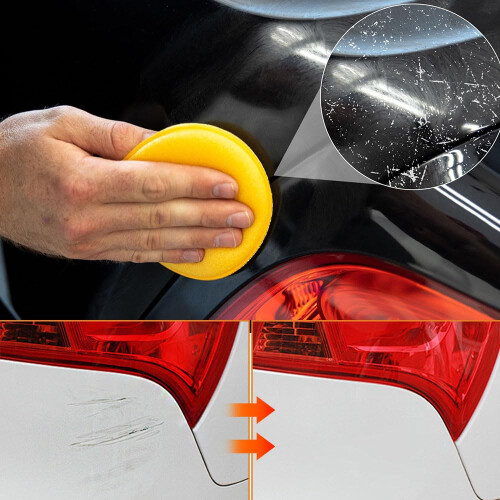 Car Scratch Remover Paste 2025, Quick Deep Paint  Kit with Sponge and Magic Cloth, Universal Use 2