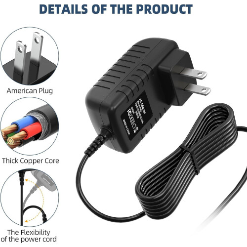 24V Power Adapter AC DC Wall Charger 18W Replacement with Worldwide Voltage Support 1