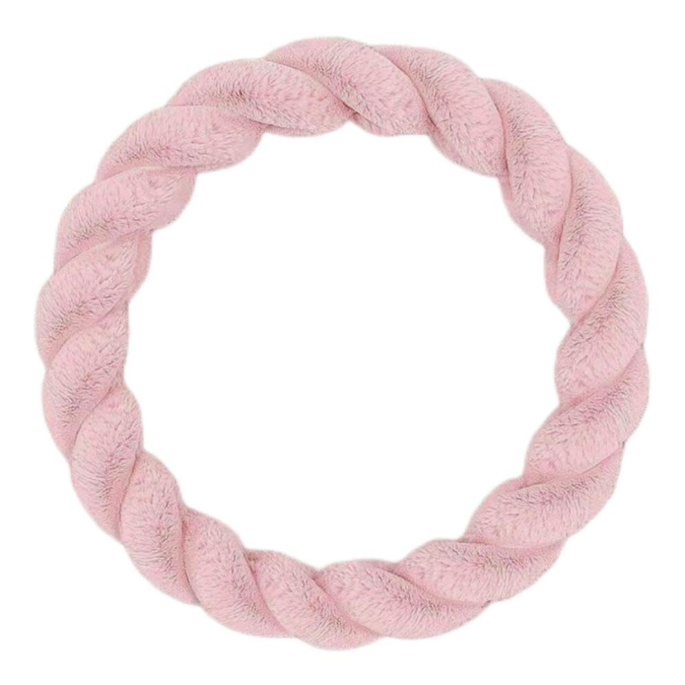 Fluffy Steering Wheel Cover Pale 38Cm For Honda Accord 20132018, Warm Plush Antiskid Grip Pink 9092120174786