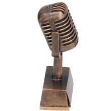 Kunstharz-Mikrofon Award-Trophäe, 16,5 cm, Tischdekoration