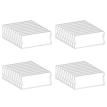 40X Porta Targa In Acrilico Premium, 2X8 Pollici, Targhette da Parete con Cornice In Plastica Acrilica Trasparente per Ufficio, Casa