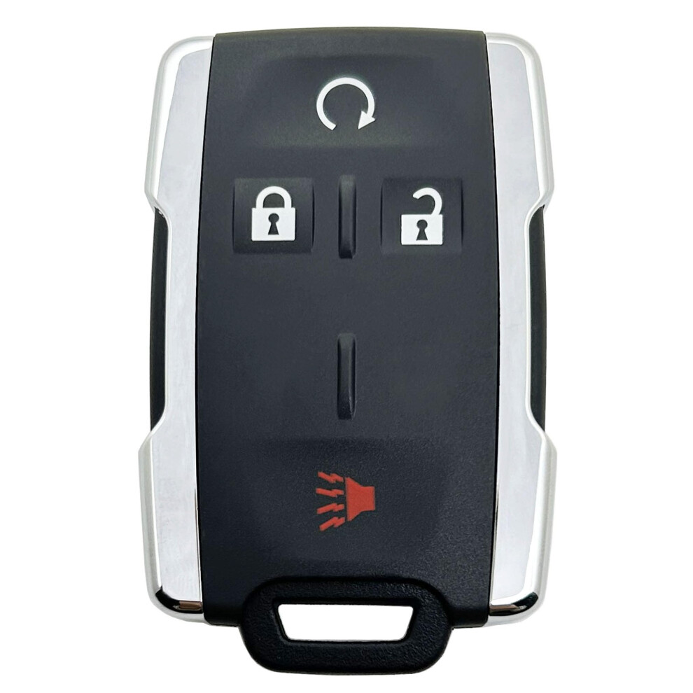 Key Fob Cover With Durable Metal Reinforcement For Chevy Ado, 2014Â2017 Gmc Sierra Colorado Canyon Silver 9771547551119