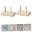 Wooden Thread Spool Holder Rack for Embroidery Floss Organizer with Stable Base and MultiSpool Capacity 2