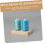 Wooden Thread Spool Holder Rack for Embroidery Floss Organizer with Stable Base and MultiSpool Capacity 5