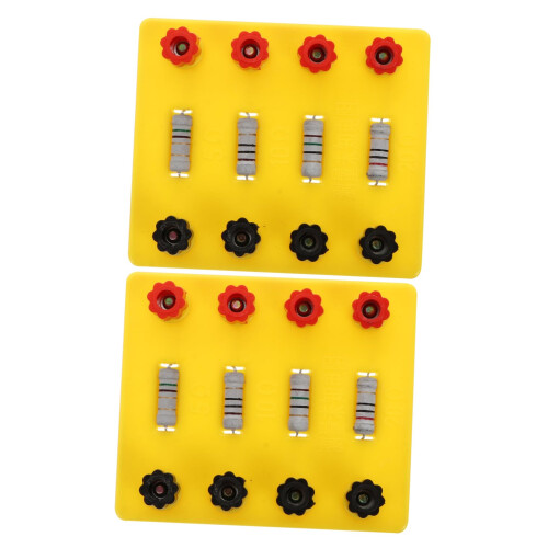 2pcs Physics Lab Resistor Set, Durable Fixed Value Resistor for School Experiments and Teaching