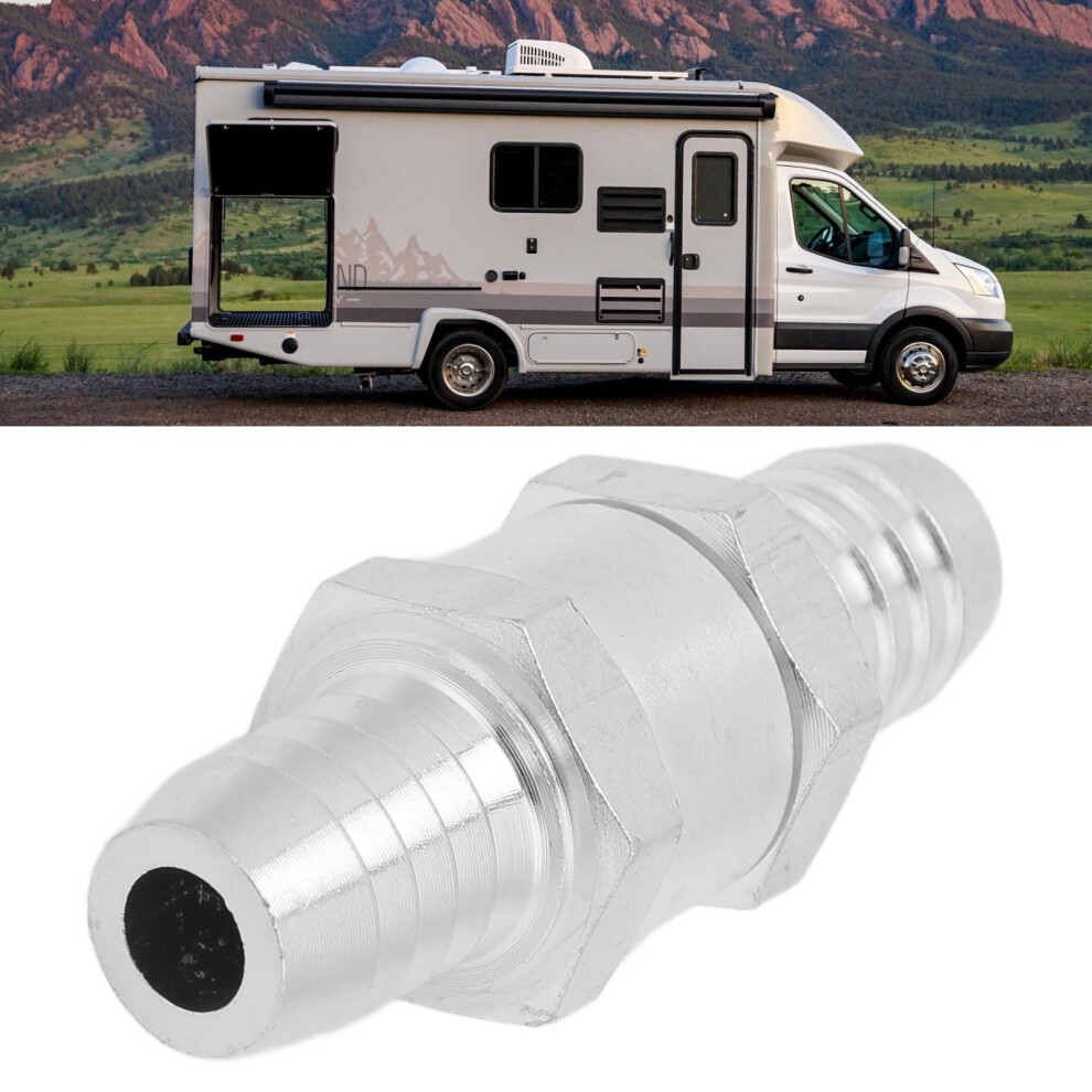 Petrol Diesel Water Check Valve 14Mm Aluminum Alloy Non Return One Way 7891390515280