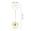 2Pcs Heart-Shaped Iron Table Number Holders, Gold, 8.5x2.5cm 7