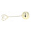 2Pcs Heart-Shaped Iron Table Number Holders, Gold, 8.5x2.5cm 8