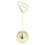 2Pcs Heart-Shaped Iron Table Number Holders, Gold, 8.5x2.5cm 9
