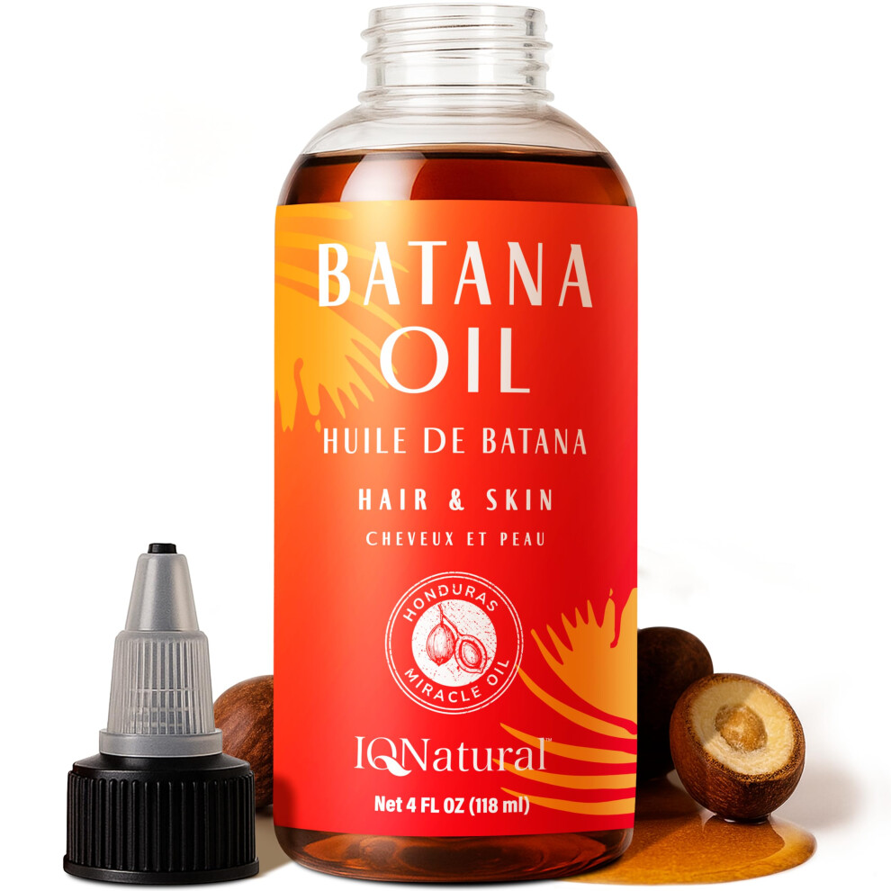 Black Organic Batana Oil For Hair Growth, Pure Unrefined Honduran 4Oz, Deep Hydration For Hair