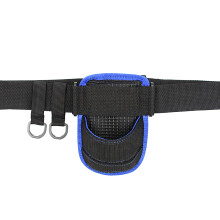 Adjustable Oxford PVC Fishing Pole Support Belt Blue/Black 125cm
