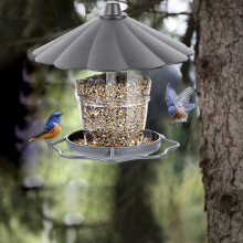 Vogelfutterhaus mit klappbarem Design – Panoramagartenlaube für den Außenbereich
