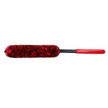 Universal Car Wheel Hub Cleaning Brush, Flexible Long Handle, Red