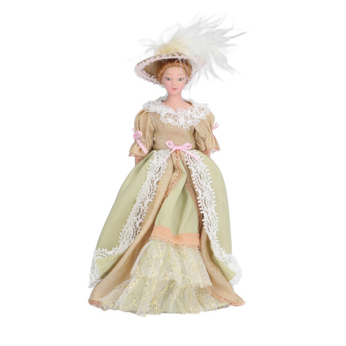 Vivid Ceramic Dollhouse Character Model with Rotatable Limbs, 16cm 1