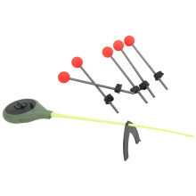 5pcs Winter Ice Fishing Pole Tip Stainless Steel EVA ABS Auxiliary Tackle