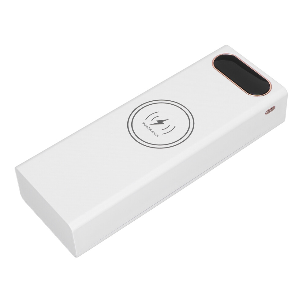 L20 Qc 22.5W+15W Wireless Charging Power Bank Diy 18650 Battery Case (White) White 8321390516479