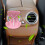 Cute Car Air Vent Diffuser with Sofa Doll, Aromatherapy Car Accessory Ornament, Pink 2PC 1